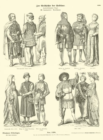 Costumes allemands, 15e siècle - German School