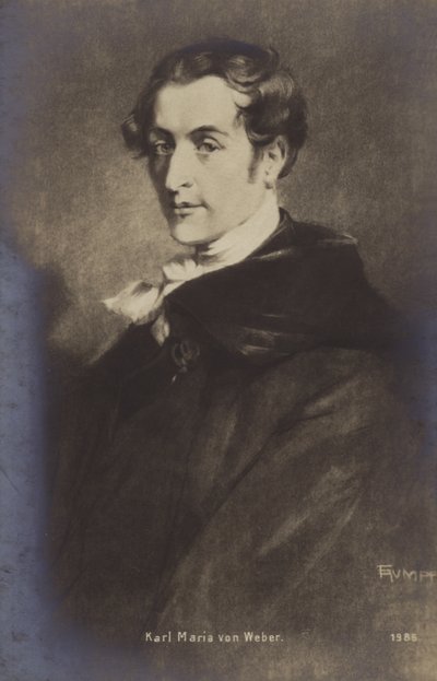 Portrait de Carl Maria von Weber - German School