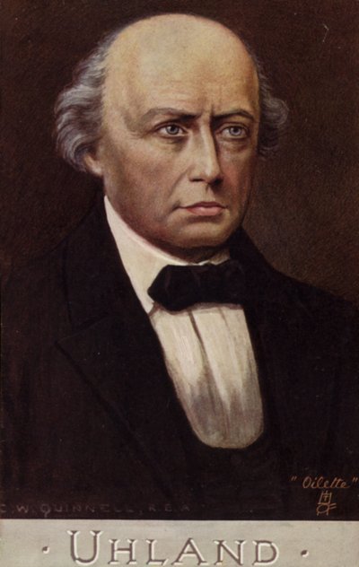 Portrait de Ludwig Uhland - German School