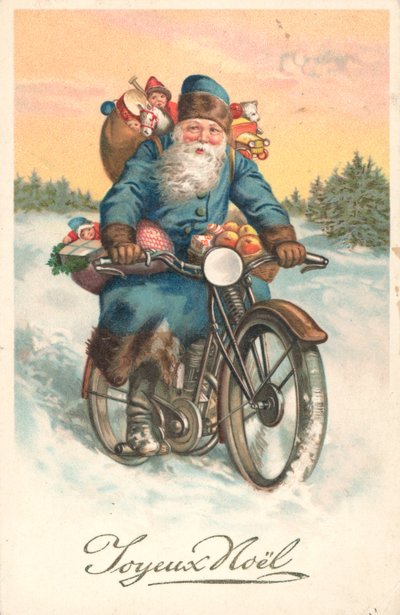 Père Noël sur une moto - German School