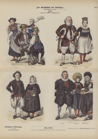 Costume suisse, fin du XVIIIe siècle - German School