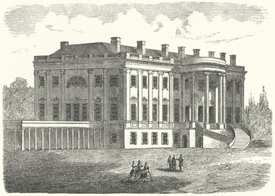 La Maison Blanche, Washington DC (gravure) - German School