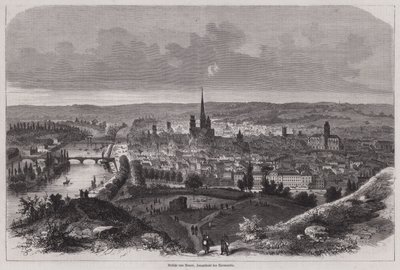 Vue de Rouen, Normandie, France (gravure) - German School