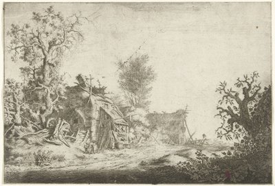 Paysage avec fermes en ruine - Gerrit Adriaensz. de Heer