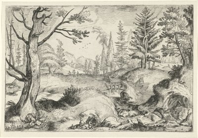 Paysage avec ruisseau - Gerrit Gauw