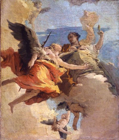 Allégorie de la vertu et de la noblesse - Giambattista Tiepolo