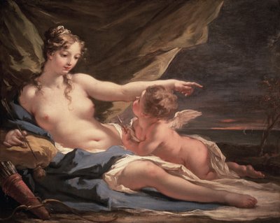 Vénus et Cupidon - Giovanni Antonio Pellegrini