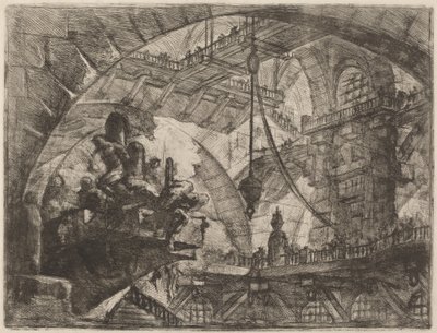 Prisonniers sur une plateforme en saillie - Giovanni Battista Piranesi