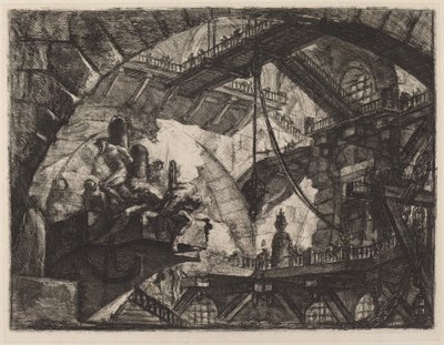 Prisonniers sur une plate-forme en saillie - Giovanni Battista Piranesi