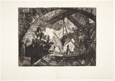 Prisonniers sur une plateforme en saillie - Giovanni Battista Piranesi