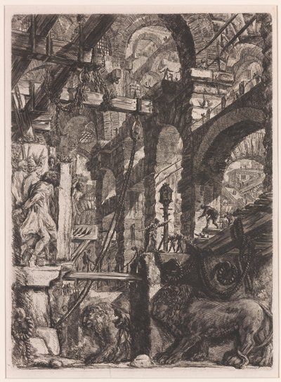 Les bas-reliefs du lion - Giovanni Battista Piranesi