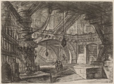 Le quai avec des chaînes - Giovanni Battista Piranesi