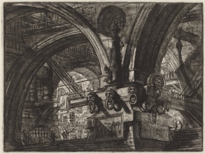 Le Quai avec une lampe - Giovanni Battista Piranesi