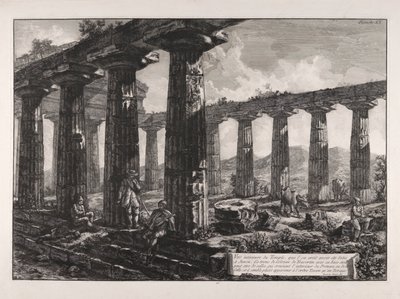 Vue intérieure du Temple, que l - Giovanni Battista Piranesi