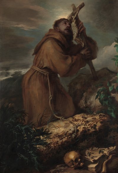 Saint François en extase, vers 1650 - Giovanni Benedetto Castiglione