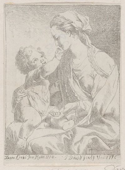 Vierge et enfant, 1776 - Giovanni David