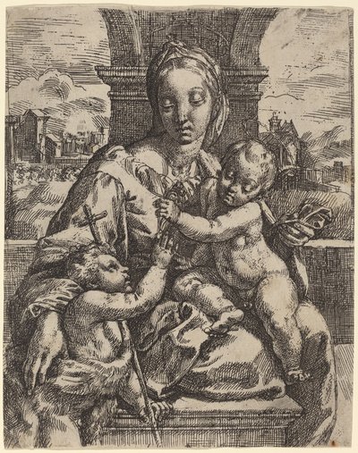 Madonna Aldobrandini - Girolamo Imperiale I after Raphael