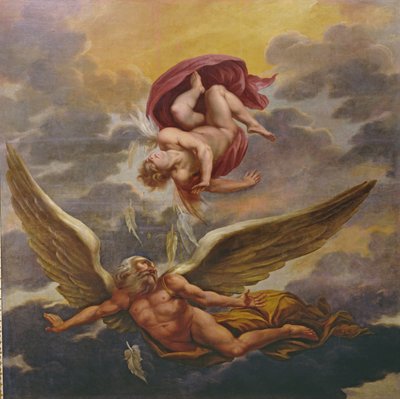 Dédale et Icare (peinture de plafond) - Giuseppe Cesari