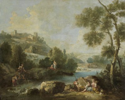 Paysage avec des figures - Giuseppe Zaïs (attributed to)