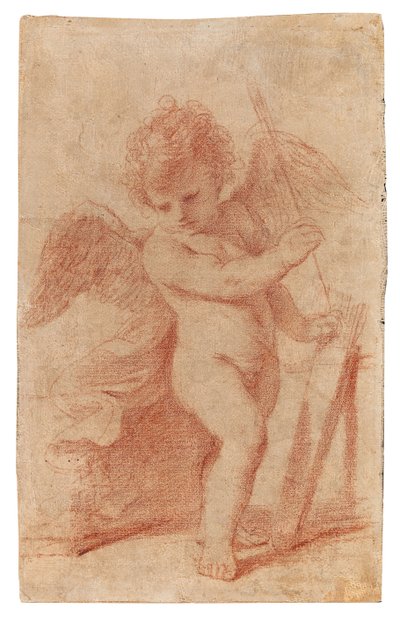 Cupidon rangeant une flèche dans son carquois - Guercino