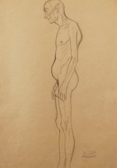 Homme nu - Gustav Klimt