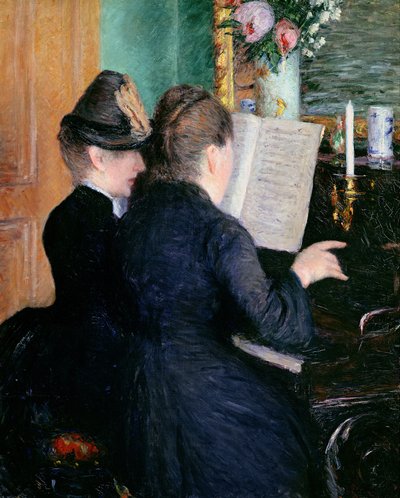 La leçon de piano, 1881 - Gustave Caillebotte