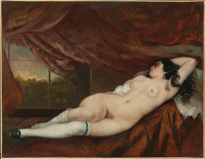 Femme nue allongée - Gustave Courbet