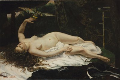 Femme avec un perroquet - Gustave Courbet