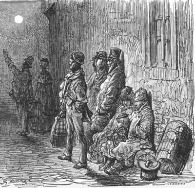 Provinciaux à la recherche de logements, 1872 - Gustave Dore