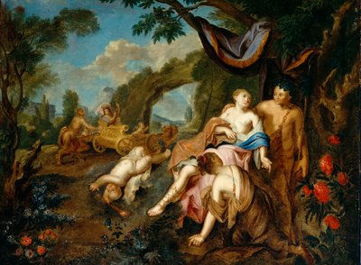 Bacchus et Ariane, vers 1725 - Gustavus Hesselius