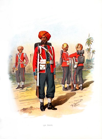 15e Sikhs, vers 1890 - H. Bunnett