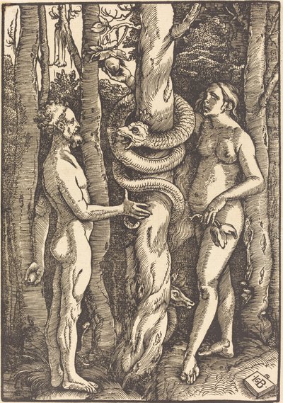 Adam et Ève avec le Serpent - Hans Baldung Grien