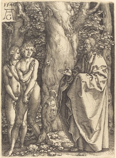 Adam et Ève se cachent, 1540 - Heinrich Aldegrever