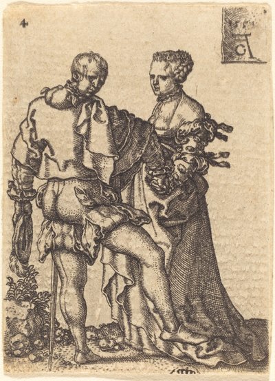 Couple dansant - Heinrich Aldegrever