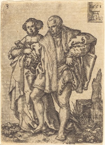 Couple dansant, 1551 - Heinrich Aldegrever