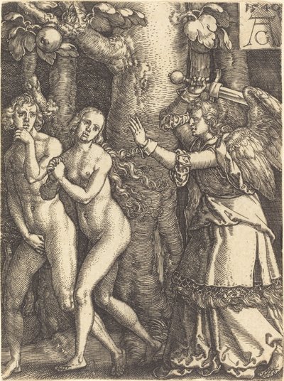 Expulsion du paradis - Heinrich Aldegrever