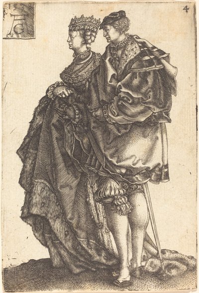 Grands danseurs de mariage, 1538 - Heinrich Aldegrever