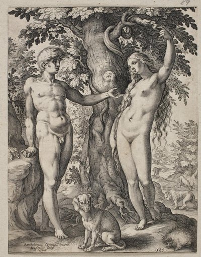 Adam et Ève - Hendrick Goltzius