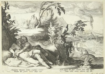 Apollon et Coronis - Hendrick Goltzius