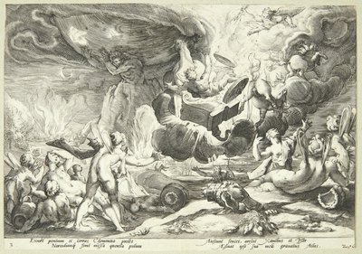 La chute de Phaéton - Hendrick Goltzius