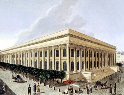 Bourse de Paris, début du XIXe siècle (gravure) - Henri Courvoisier Voisin