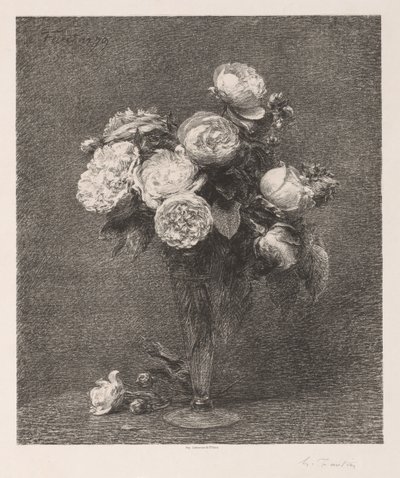 Bouquet de roses - Ignace Henri Jean Fantin Latour