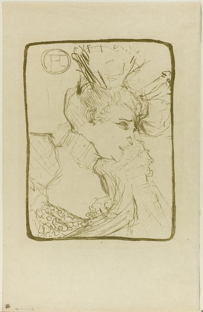 Buste de Mademoiselle Marcelle Lender - Henri de Toulouse Lautrec