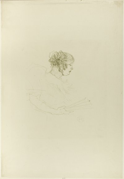 Luce Myrès, de profil - Henri de Toulouse Lautrec