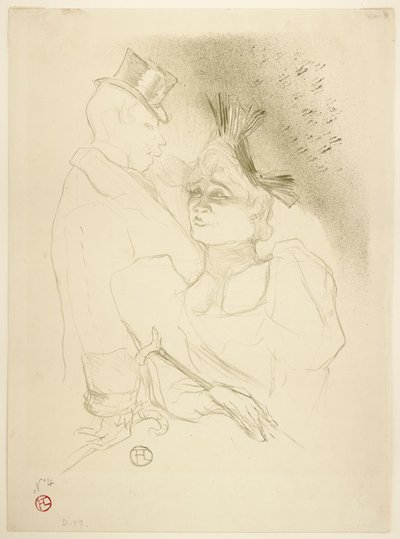 Mademoiselle Lender et Baron - Henri de Toulouse Lautrec