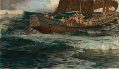 La Colère du dieu de la mer - Herbert James Draper