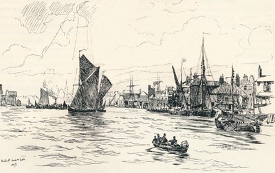 Depuis Limehouse Pier, 1873, 1894 - Herbert Menzies Marshall