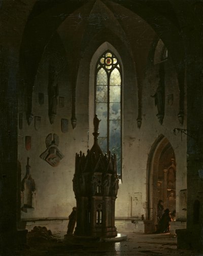 Chapelle en ruine - Hermann Dyck