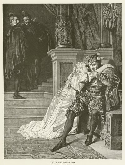 Gilda et Rigoletto - Hermann Kaulbach