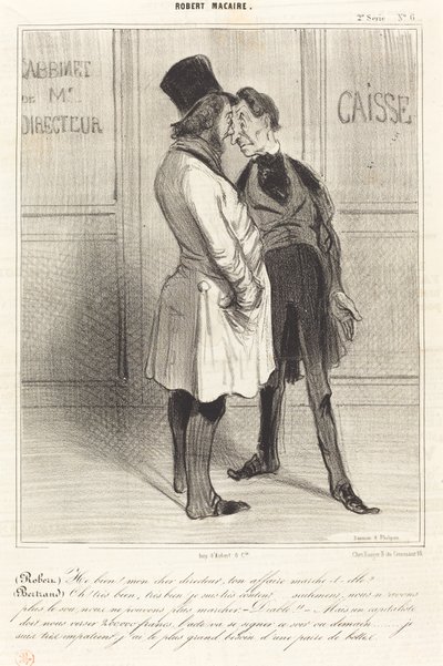 (Robert) Hé bien! mon cher directeur... - Honoré Daumier